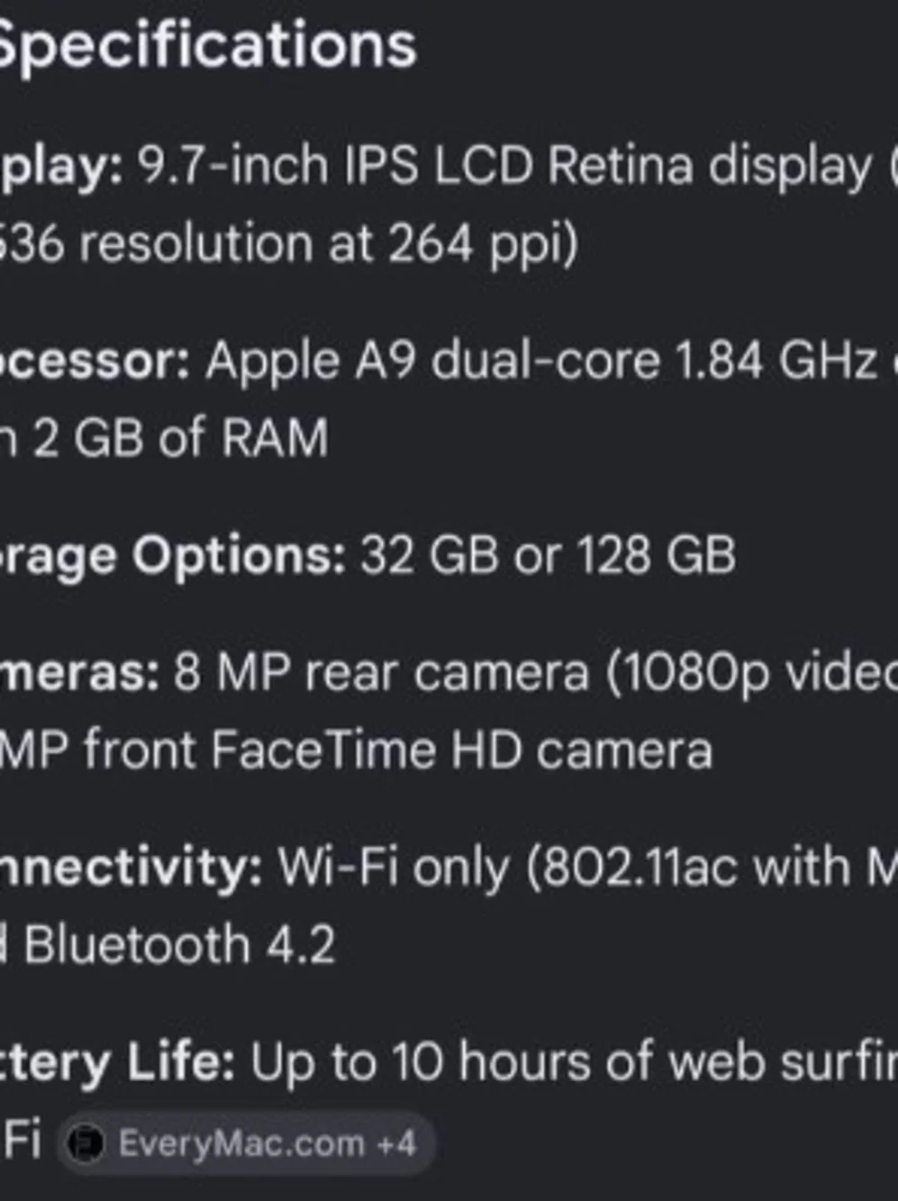 Apple Ipad 5th Generation
